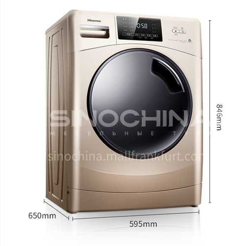 Hisense automatic 10 kg touch screen household dehydration, drying and washing integrated drum washing machine DQ000342